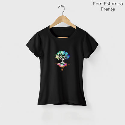 Camiseta Amazônia ÁRVORE DA VIDA - PRETO - cód 2261