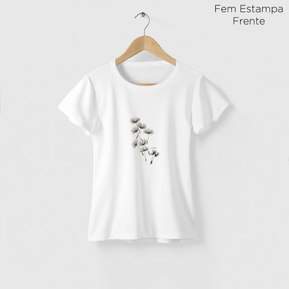 Camiseta Amazônia DENTE-DE-LEÃO - BRANCO - cód 2264