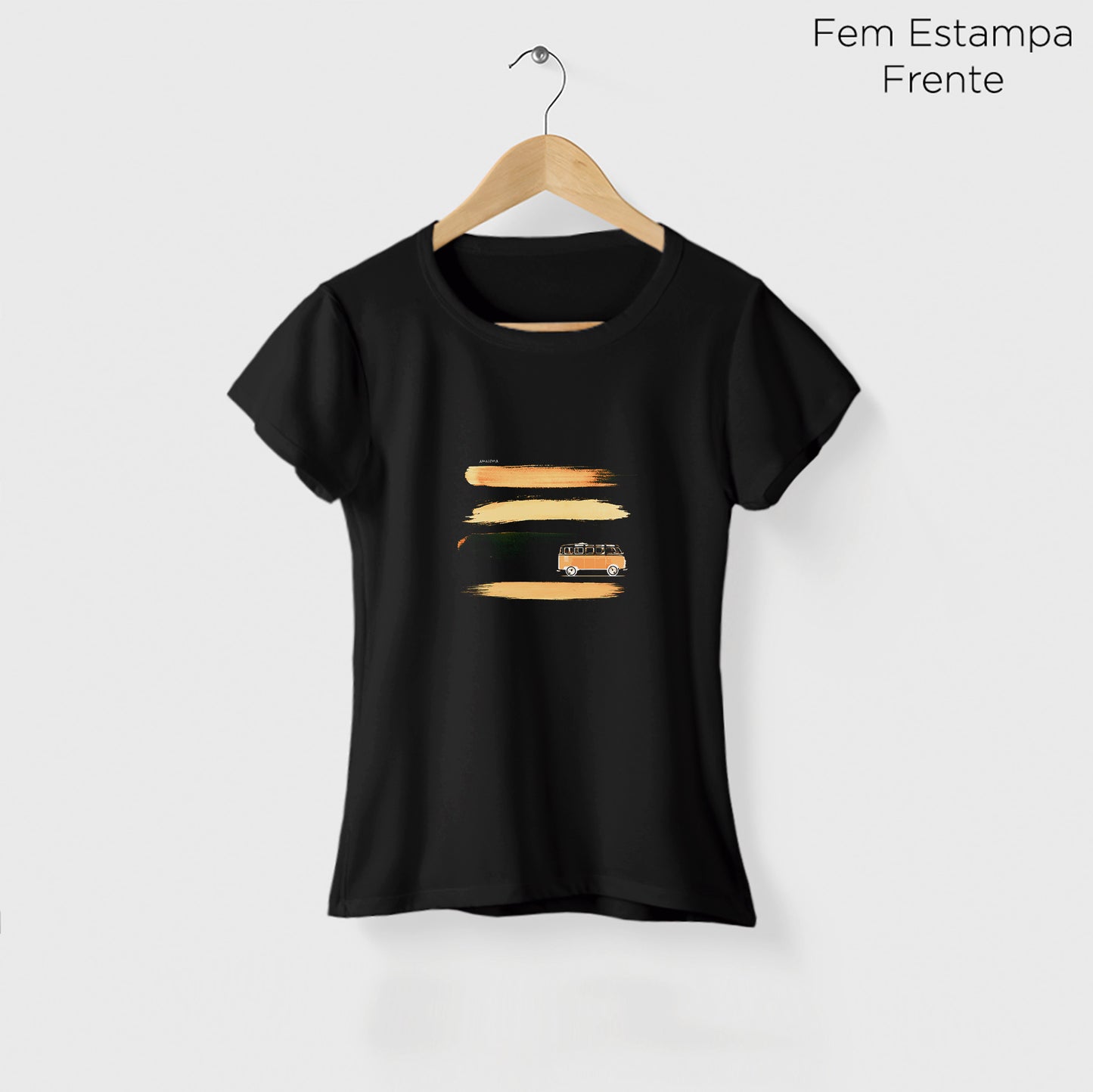 Camiseta Amazônia CAMINHO LIVRE - PRETO - cód 2269