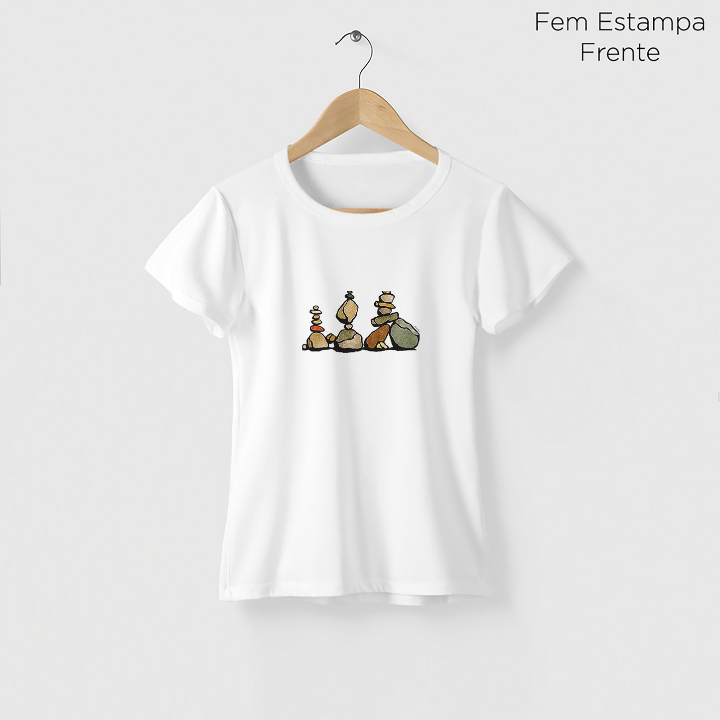 Camiseta Amazônia EQUILÍBRIO - BRANCO - cód 2278