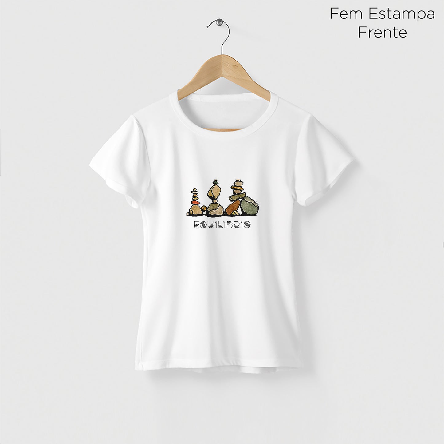 Camiseta Amazônia EQUILÍBRIO - BRANCO - cód 2278