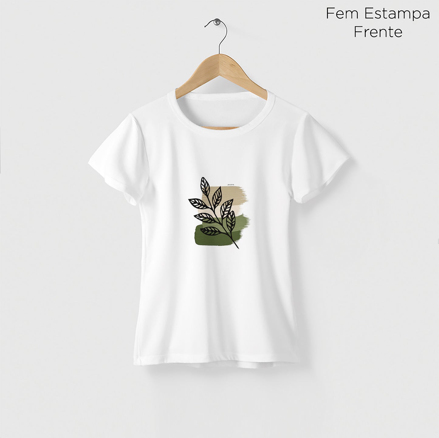Camiseta Amazônia BIOFOLHA - BRANCO - cód 2279