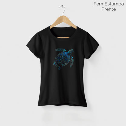 Camiseta Amazônia TARTARUGA OCEANO - PRETO - cód 2286
