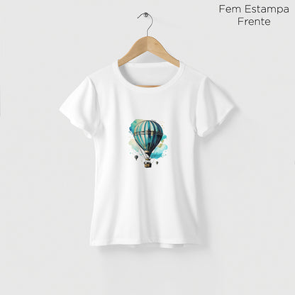 Camiseta Amazônia BALÃO - BRANCO - cód 2289
