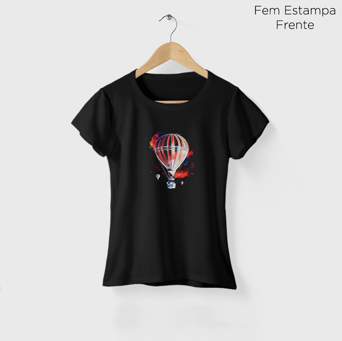 Camiseta Amazônia BALÃO - PRETO - cód 2289