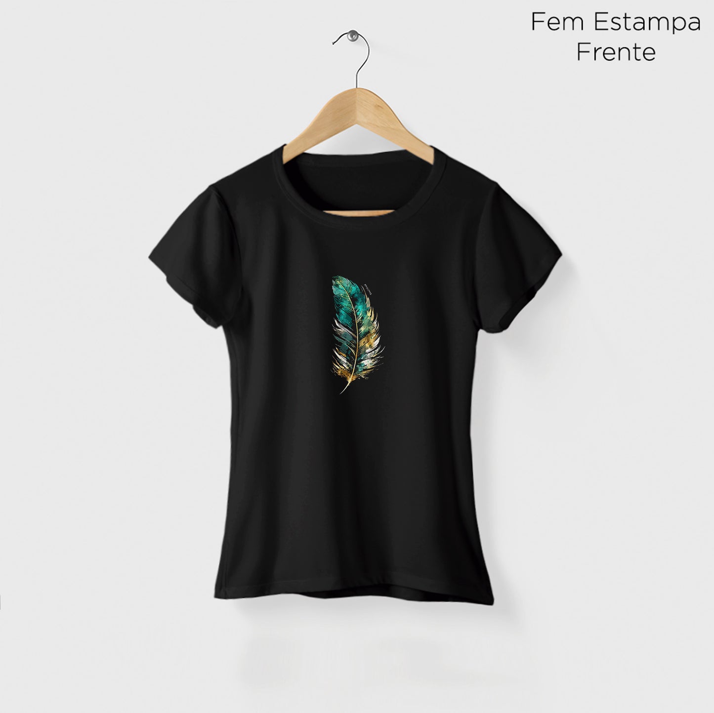 Camiseta Amazônia PENA REAL - PRETO - cód 2292