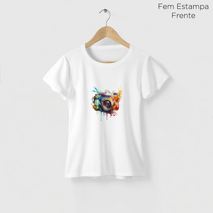 Camiseta Amazônia FOTOGRAFIA - BRANCO - cód 2296