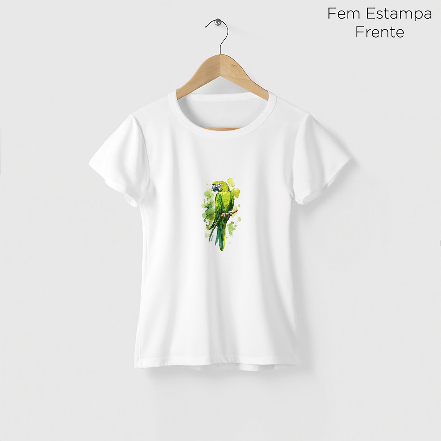 Camiseta Amazônia GREEN BIRD - BRANCO - cód 2303