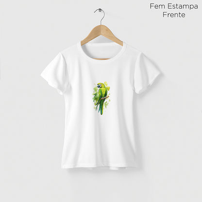 Camiseta Amazônia GREEN BIRD - BRANCO - cód 2303