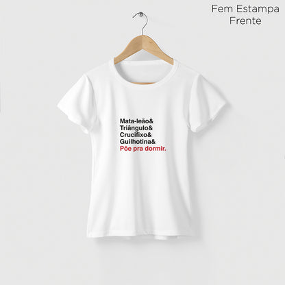 Camiseta Amazônia JIU-JITSU GOLPES – BRANCO - cód 2325