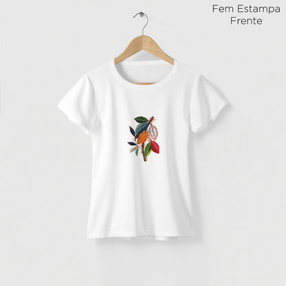 Camiseta Amazônia CACAU - BRANCO - cód 2353