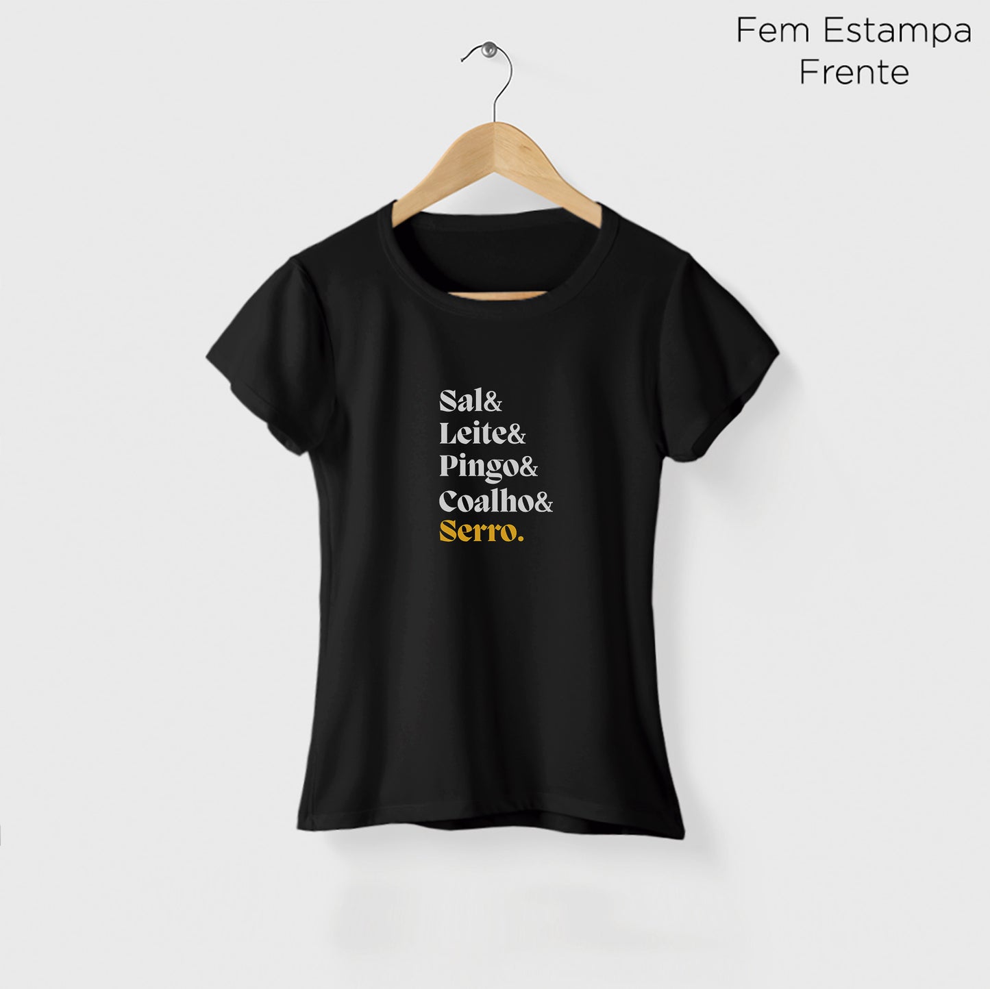 Camiseta Amazônia SERRO DO QUEIJO - PRETO - cód 2355