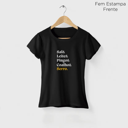 Camiseta Amazônia SERRO DO QUEIJO - PRETO - cód 2355