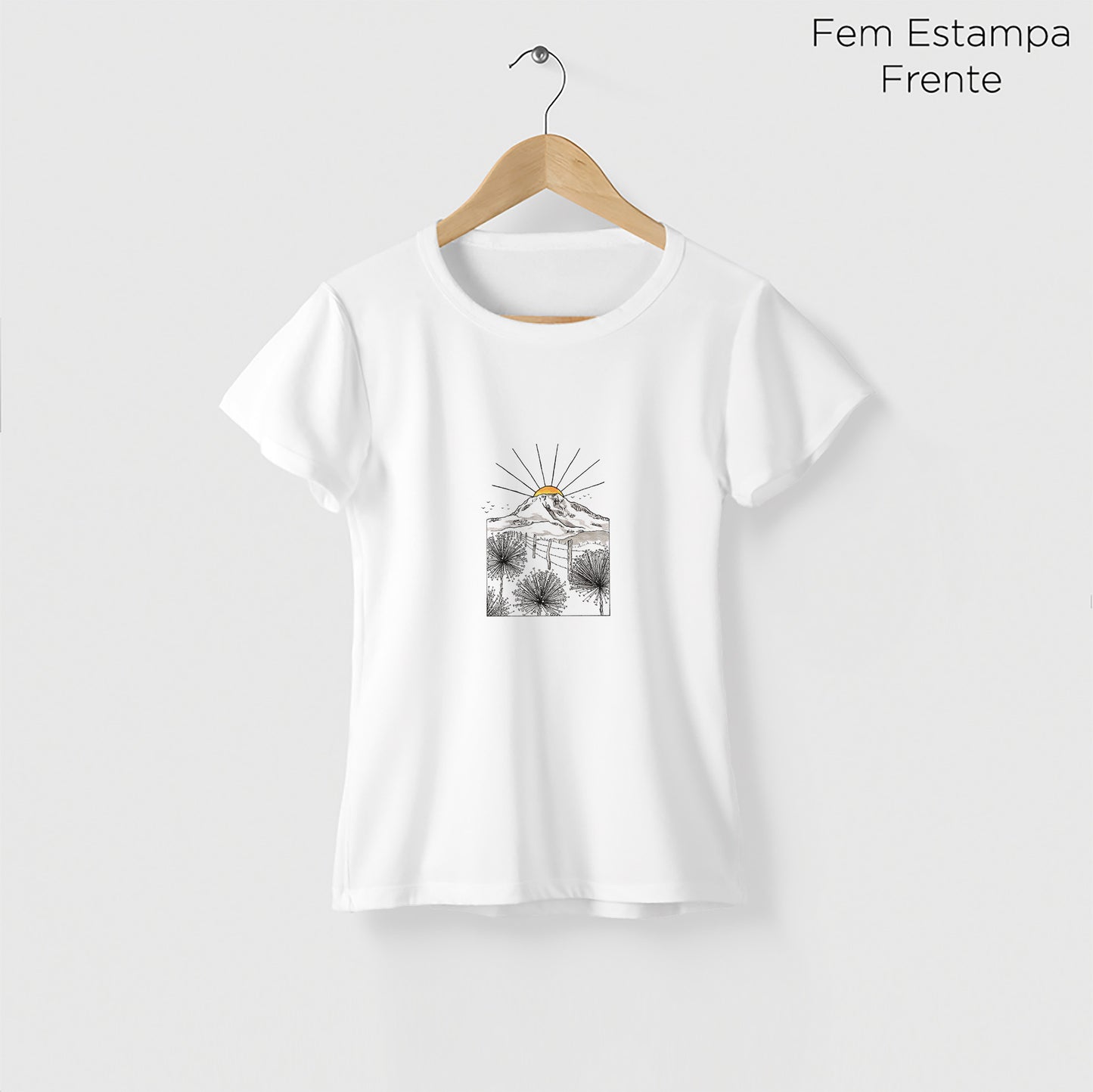 Camiseta Amazônia PICO DO ITAMBÉ - BRANCO - cód 2356