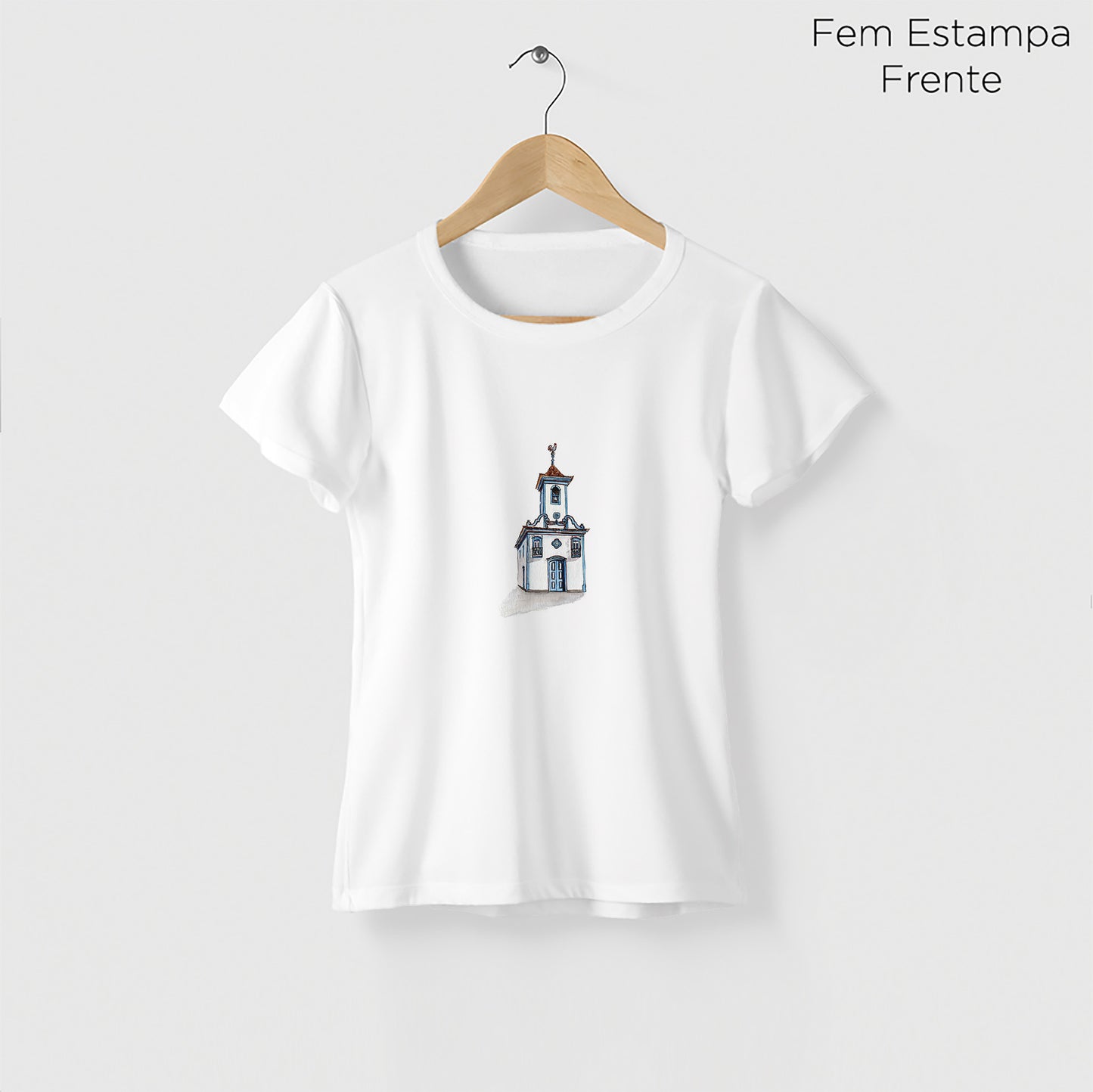 Camiseta Amazônia IGREJA DIAMANTINA - BRANCO - cód 2358