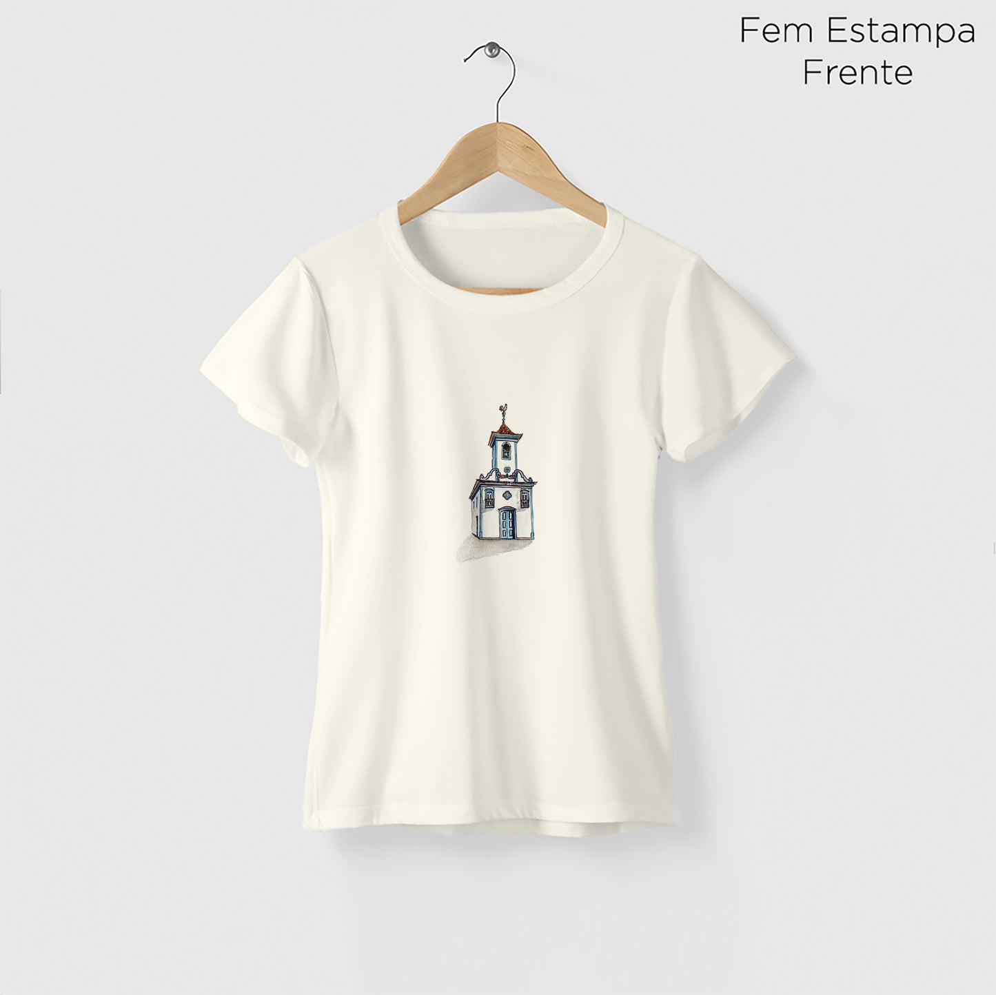 Camiseta Amazônia IGREJA DIAMANTINA - OFF WHITE - cód 2358