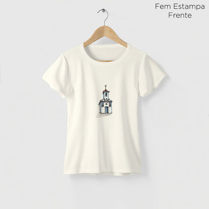 Camiseta Amazônia IGREJA DIAMANTINA - OFF WHITE - cód 2358