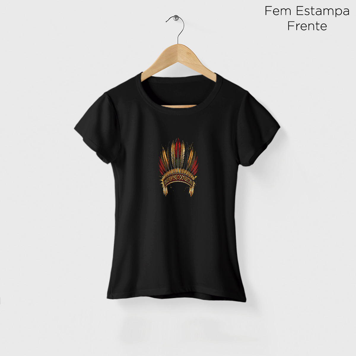 Camiseta Amazônia COCAR BRASILEIRO - PRETO - cód 2431