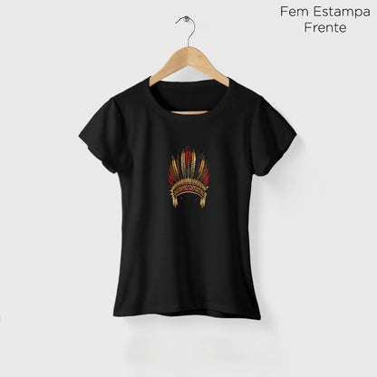 Camiseta Amazônia COCAR BRASILEIRO - PRETO - cód 2431