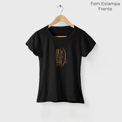 Camiseta Amazônia ARCO ANCESTRAL - PRETO - cód 2433