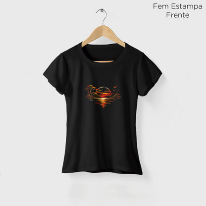 Camiseta Amazônia SOL POENTE - PRETO - cód 2448