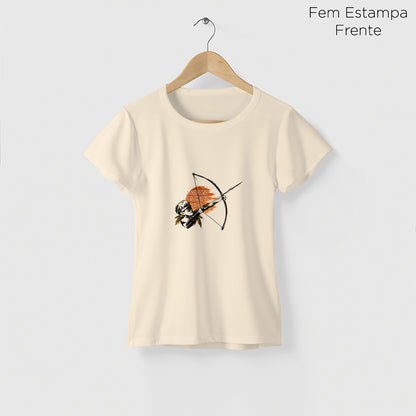 Camiseta Amazônia FLECHA NATIVA - BEGE - cód 2457