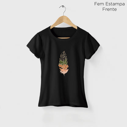Camiseta Amazônia GRÁFICA PENA - PRETO - cód 2110