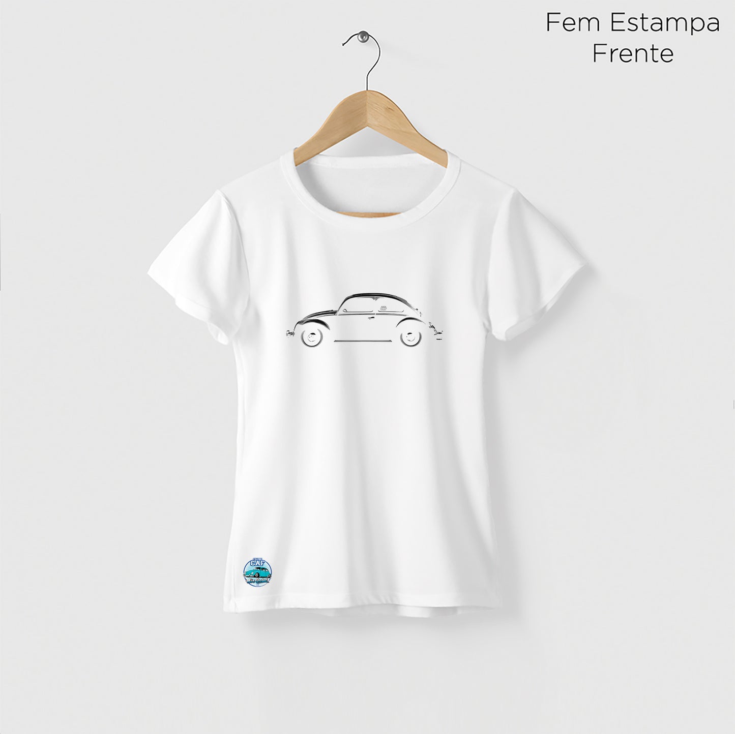Camiseta Amazônia CAF FUSCA - BRANCO - cód caf0005