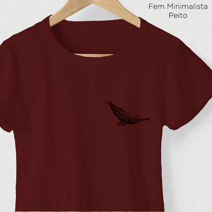 Camiseta Amazônia ANAVILHANAS - BOTO - VINHO - cód 10001