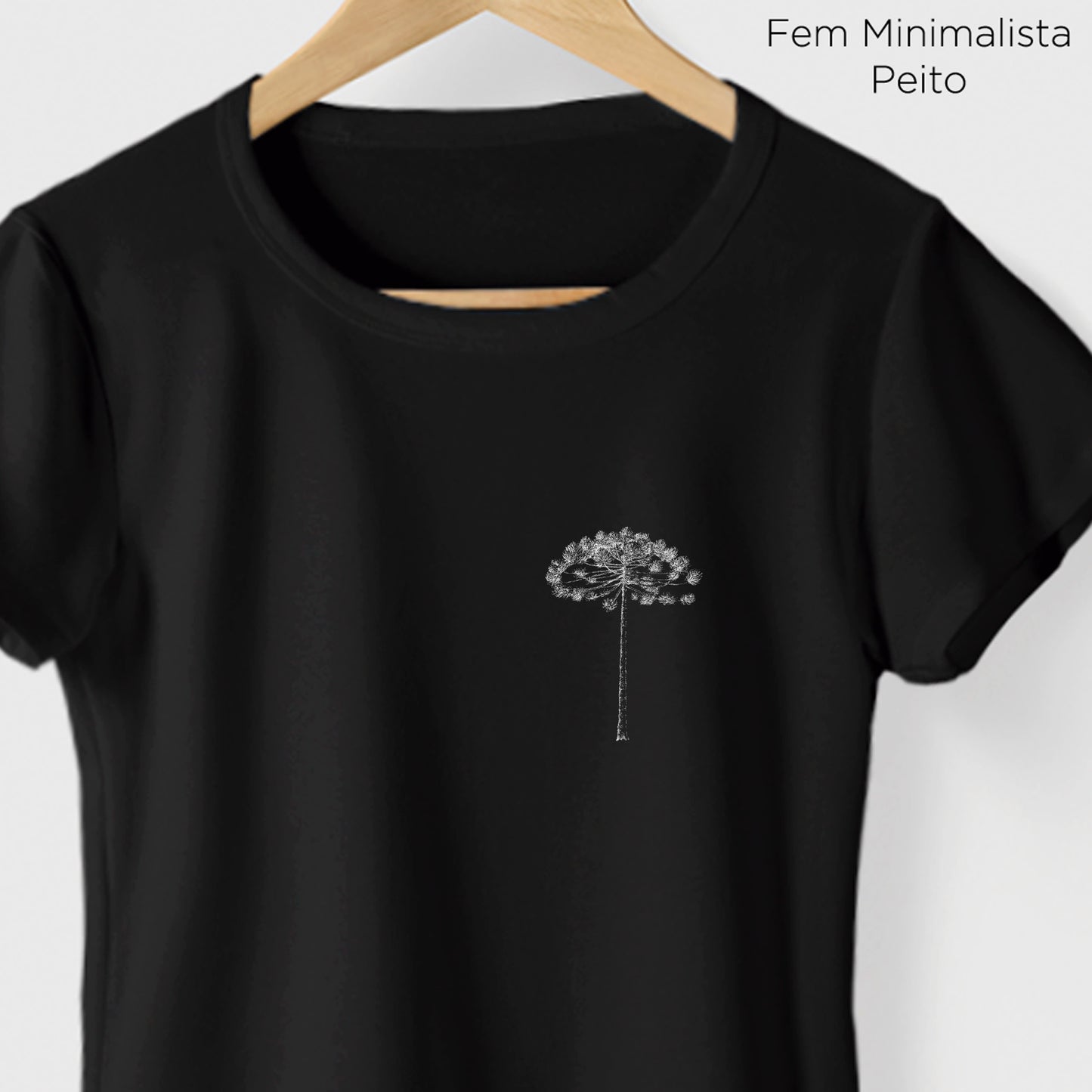 Camiseta Amazônia ARAUCÁRIA - PRETO - cód 10502