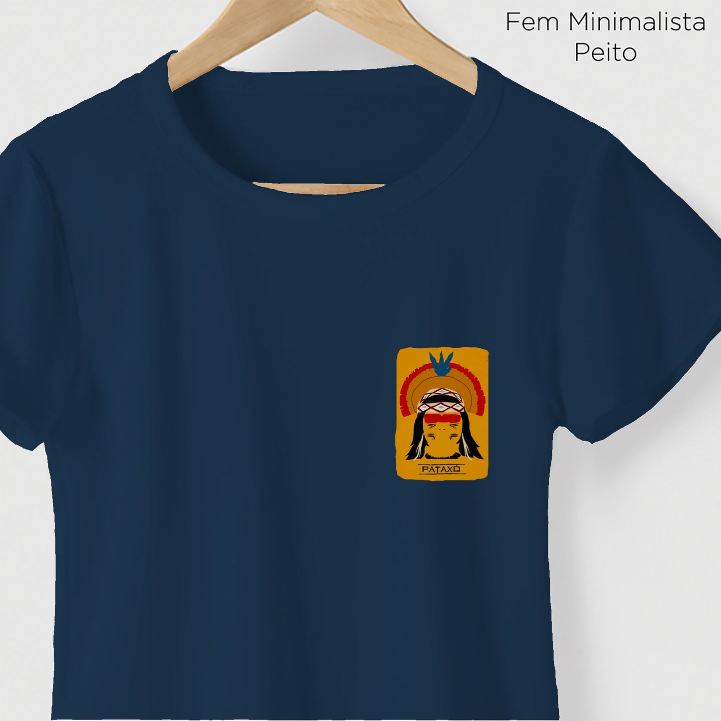 Camiseta Amazônia ORIGENS PATAXÓ - AZUL MARINHO - cód 10579