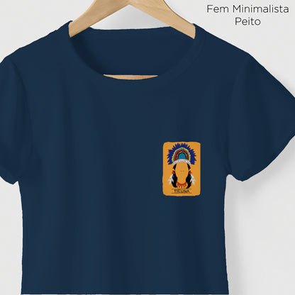 Camiseta Amazônia ORIGENS TICUNA - AZUL MARINHO - cód 10580