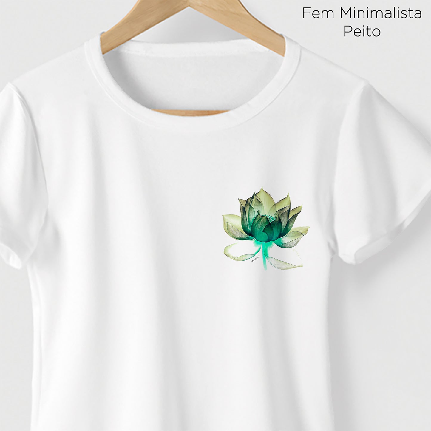 Camiseta Amazônia LOTUS – BRANCO - cód 2085