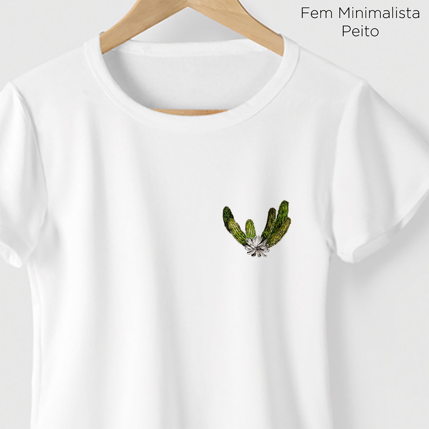 Camiseta Amazônia ISC CACTO - BRANCO - cód 2119