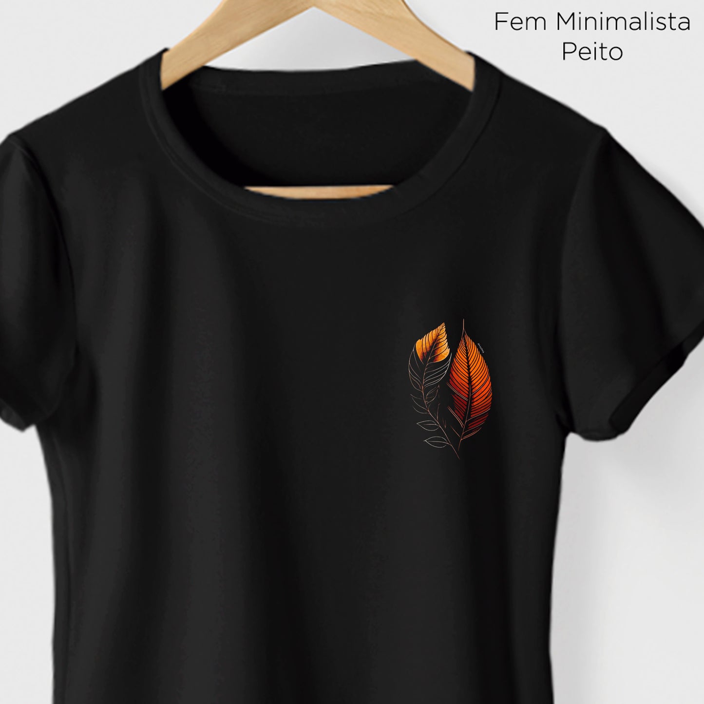 Camiseta Amazônia BIOFOLHA - PRETO - cód 2120