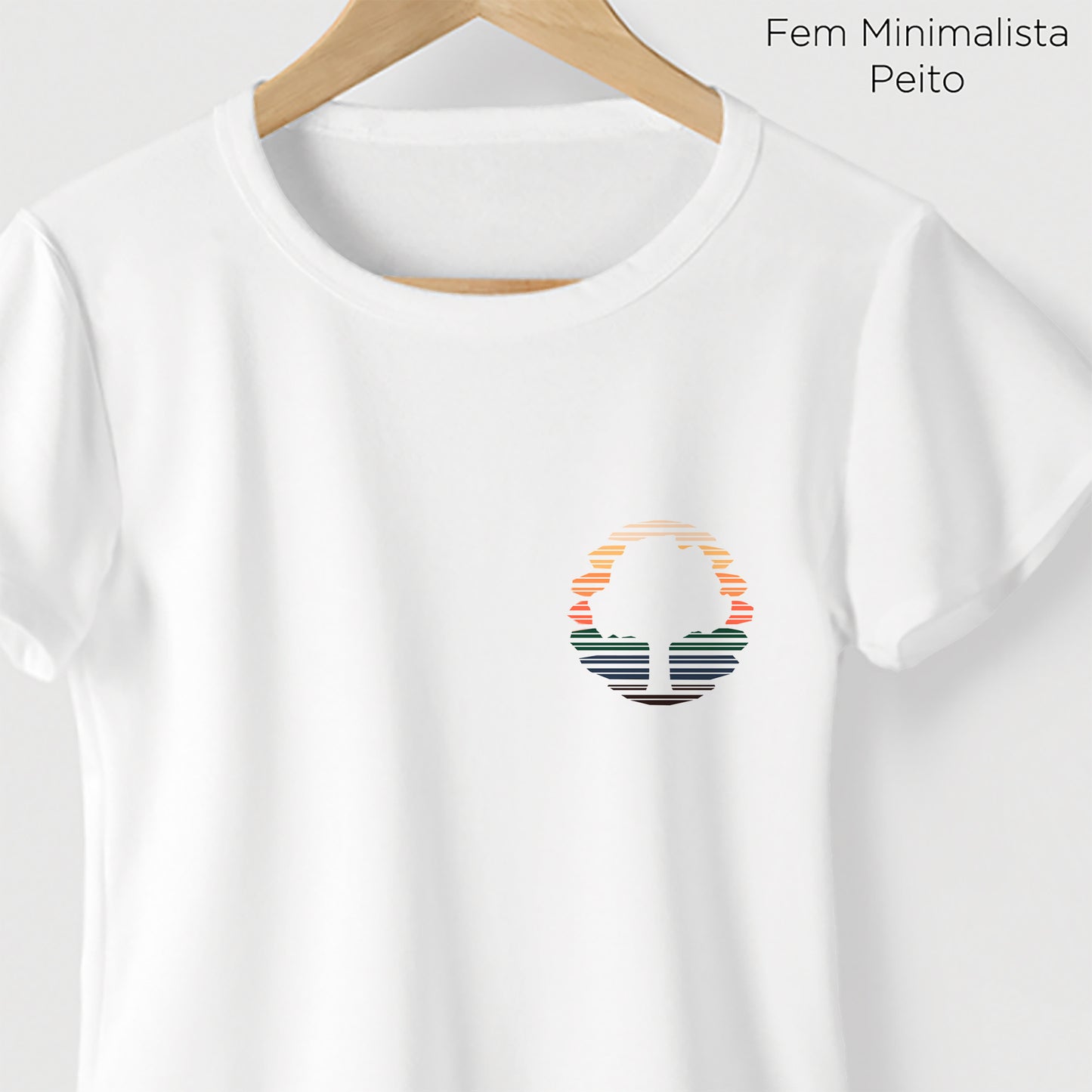 Camiseta Amazônia PANTONE LOGO - BRANCO - cód 2123