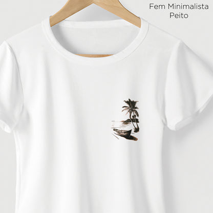 Camiseta Amazônia PRAIA DESERTA - BRANCO - cód 2124