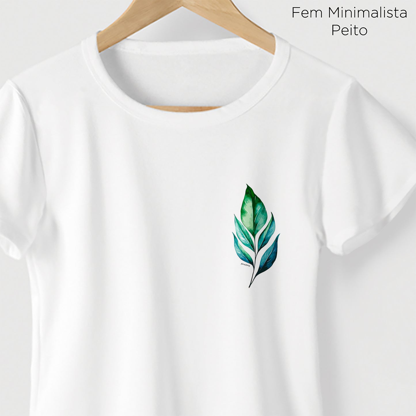 Camiseta Amazônia FOLHARTE - BRANCO - cód 2137