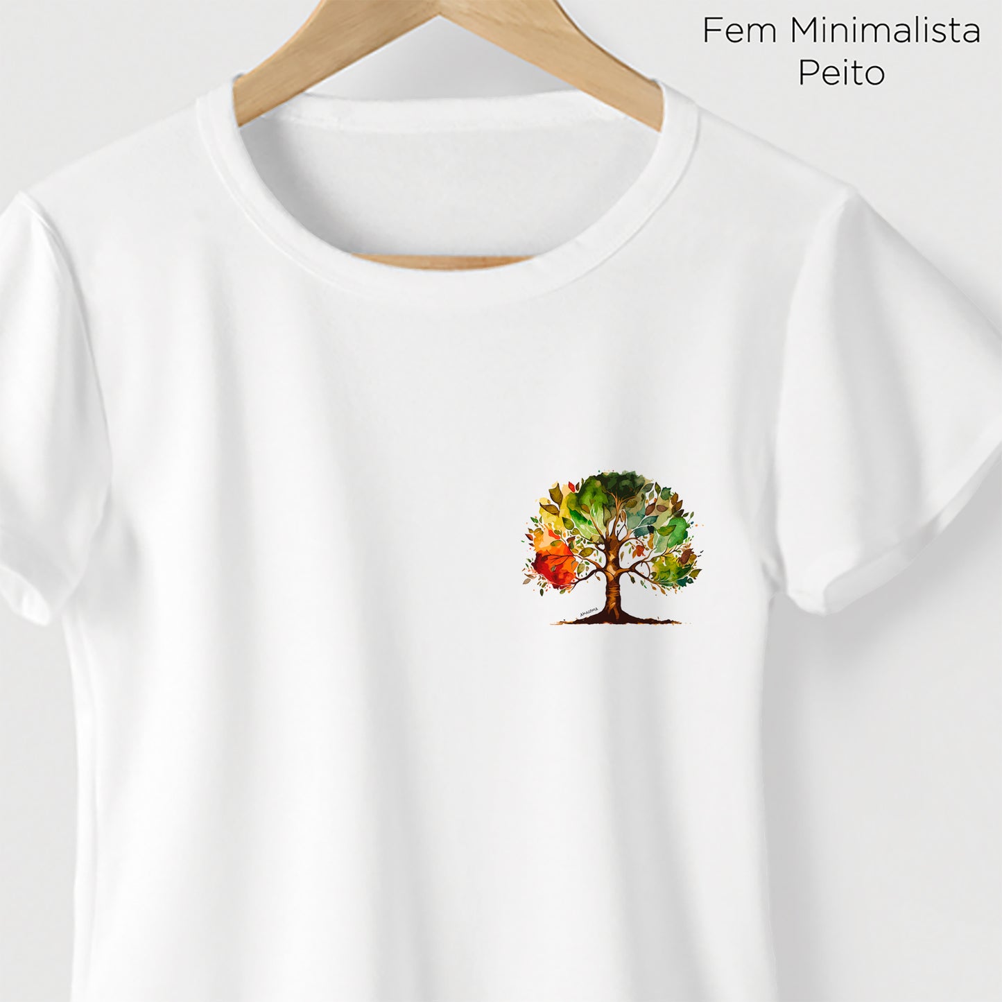 Camiseta Amazônia BIOTREE - BRANCO - cód 2138