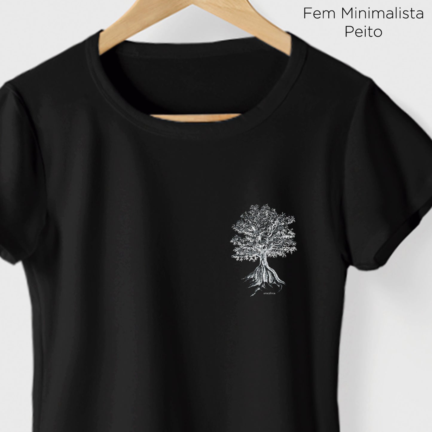 Camiseta Amazônia SUMAÚMA - PRETO - cód 2139