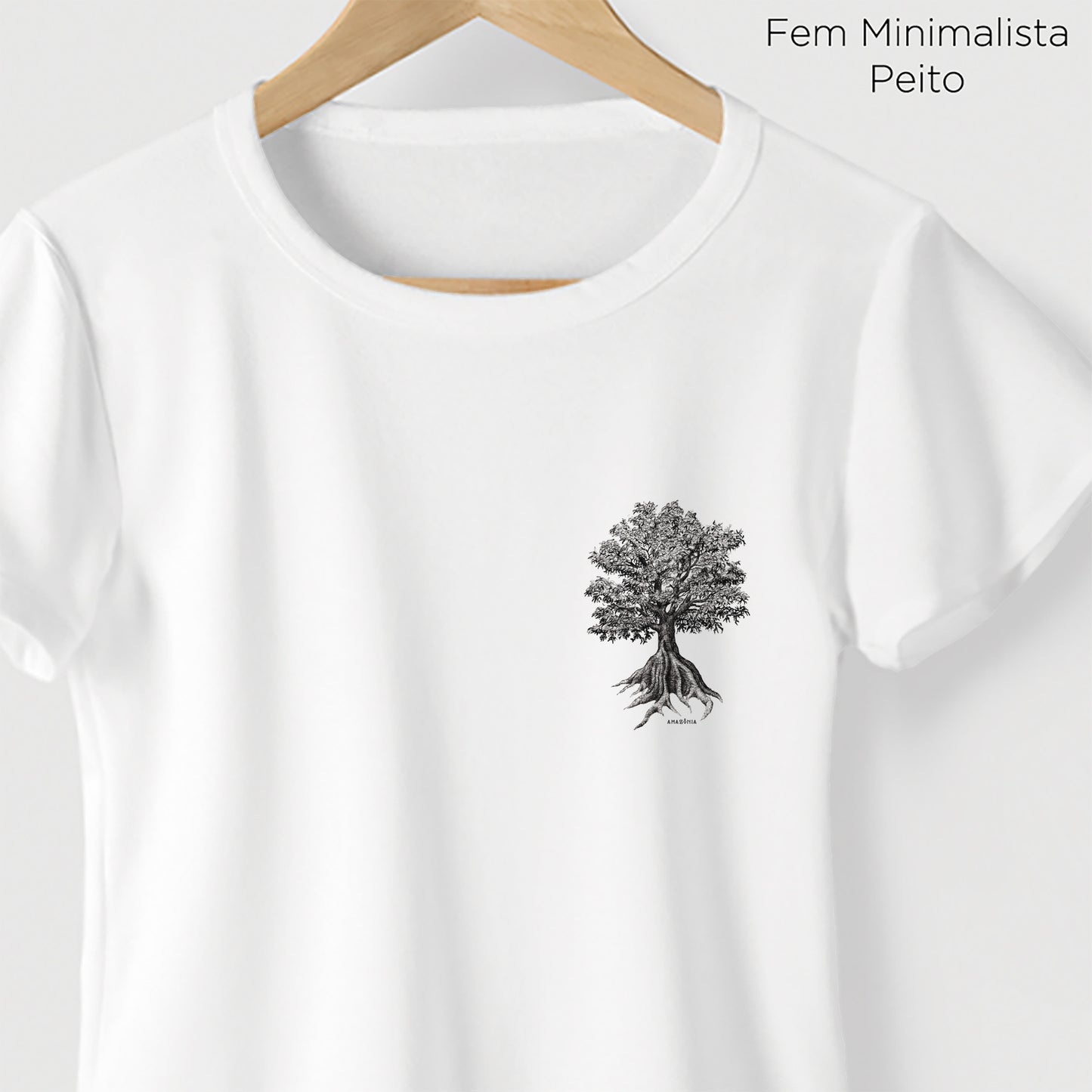 Camiseta Amazônia SUMAÚMA - BRANCO - cód 2139