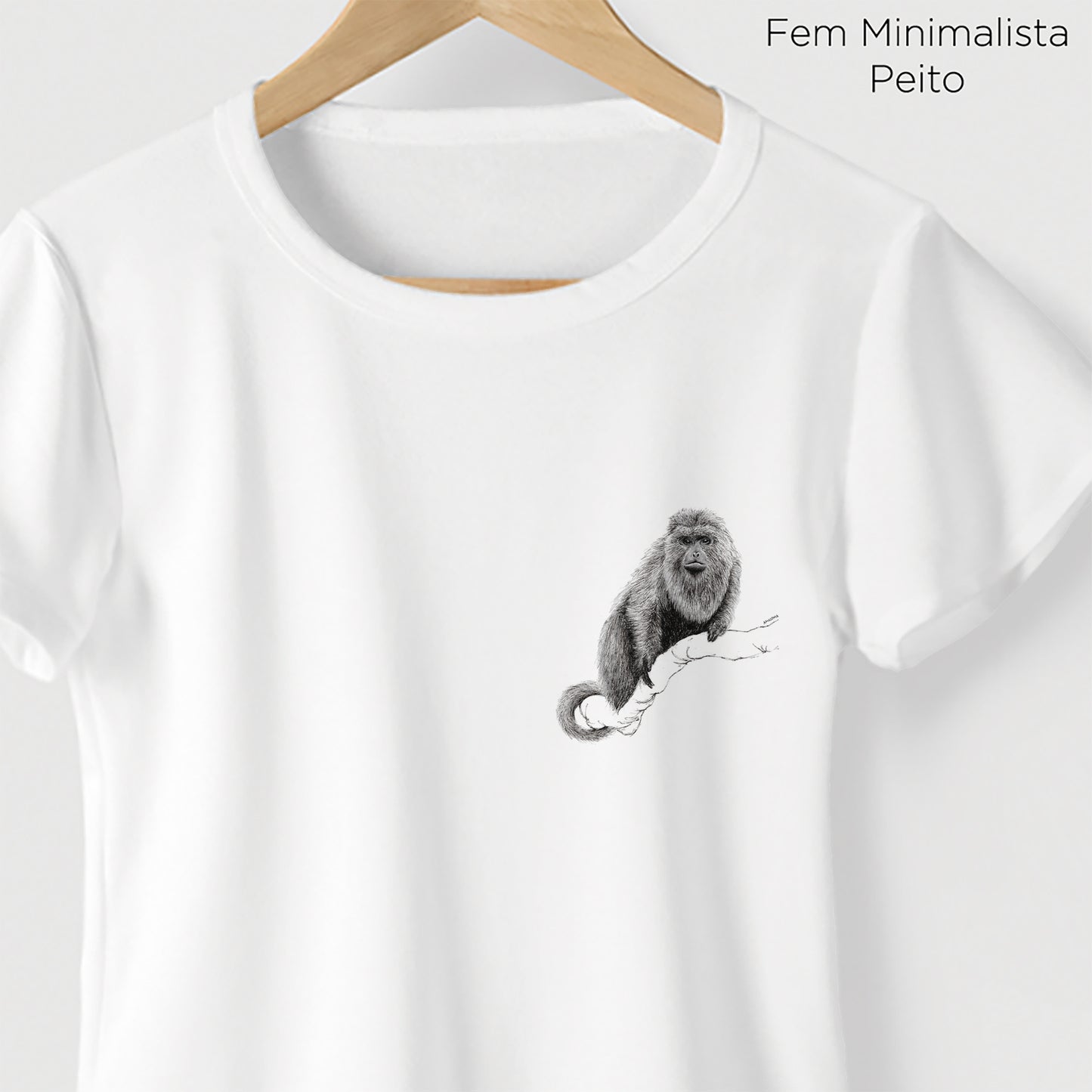 Camiseta Amazônia BUGIO - BRANCO - cód 2140