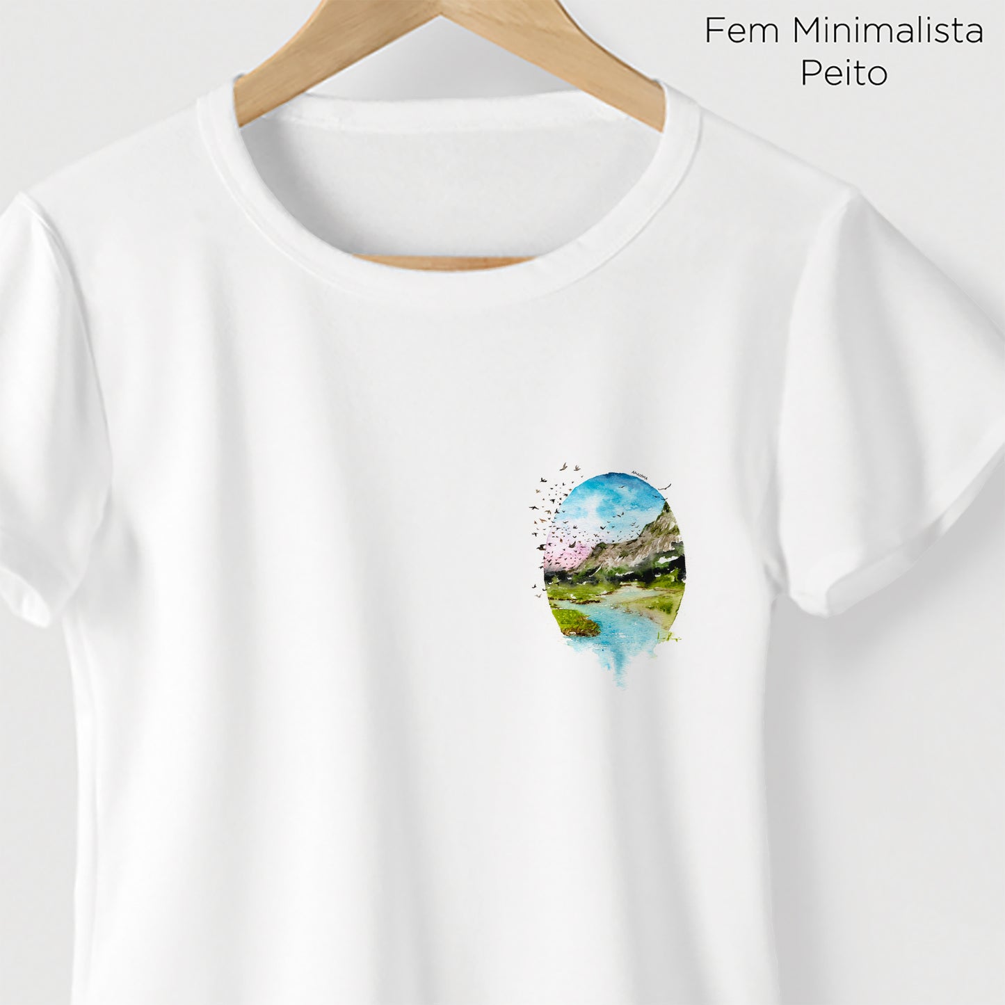 Camiseta Amazônia LAPINHA DA SERRA - BRANCO - cód 2141