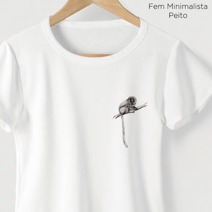 Camiseta Amazônia MICO LEÃO - BRANCO - cód 2146