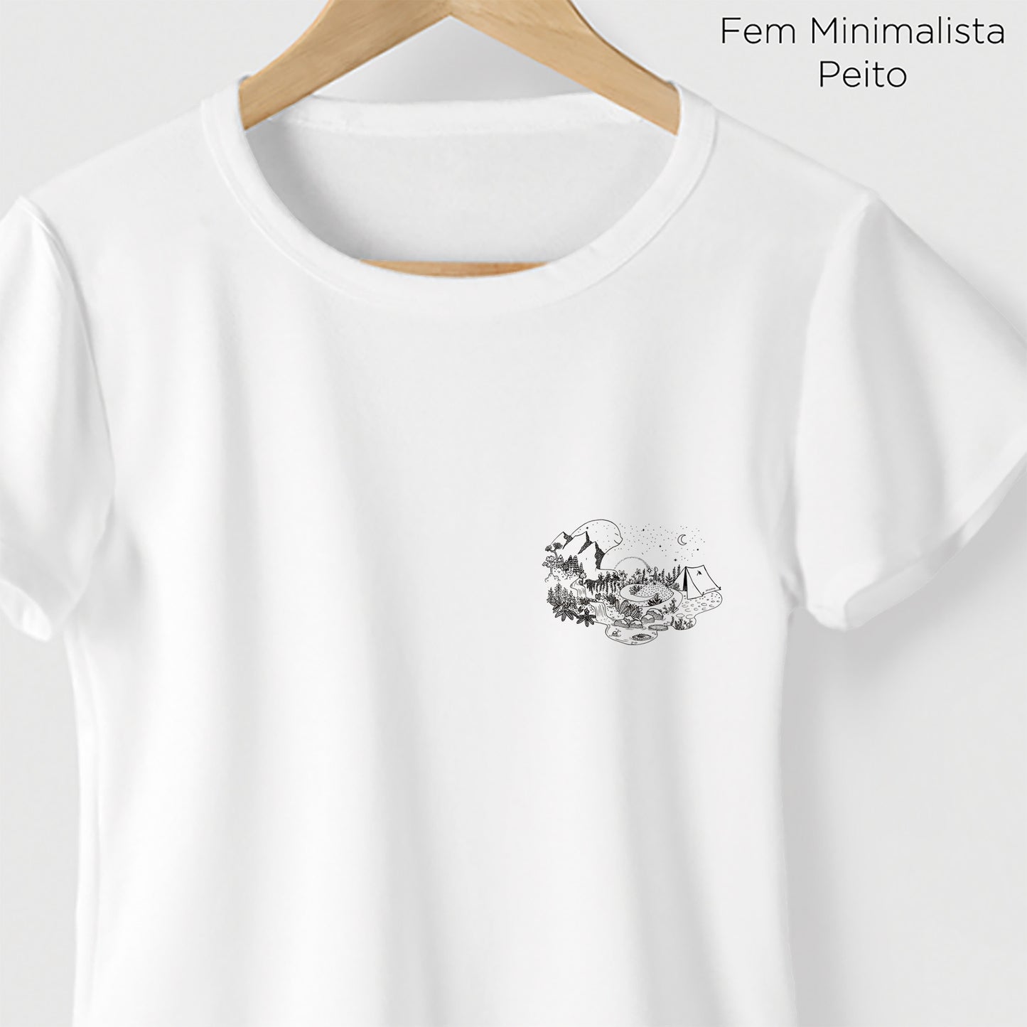 Camiseta Amazônia GUARDIÃO DA FLORESTA - BRANCO - cód 2157
