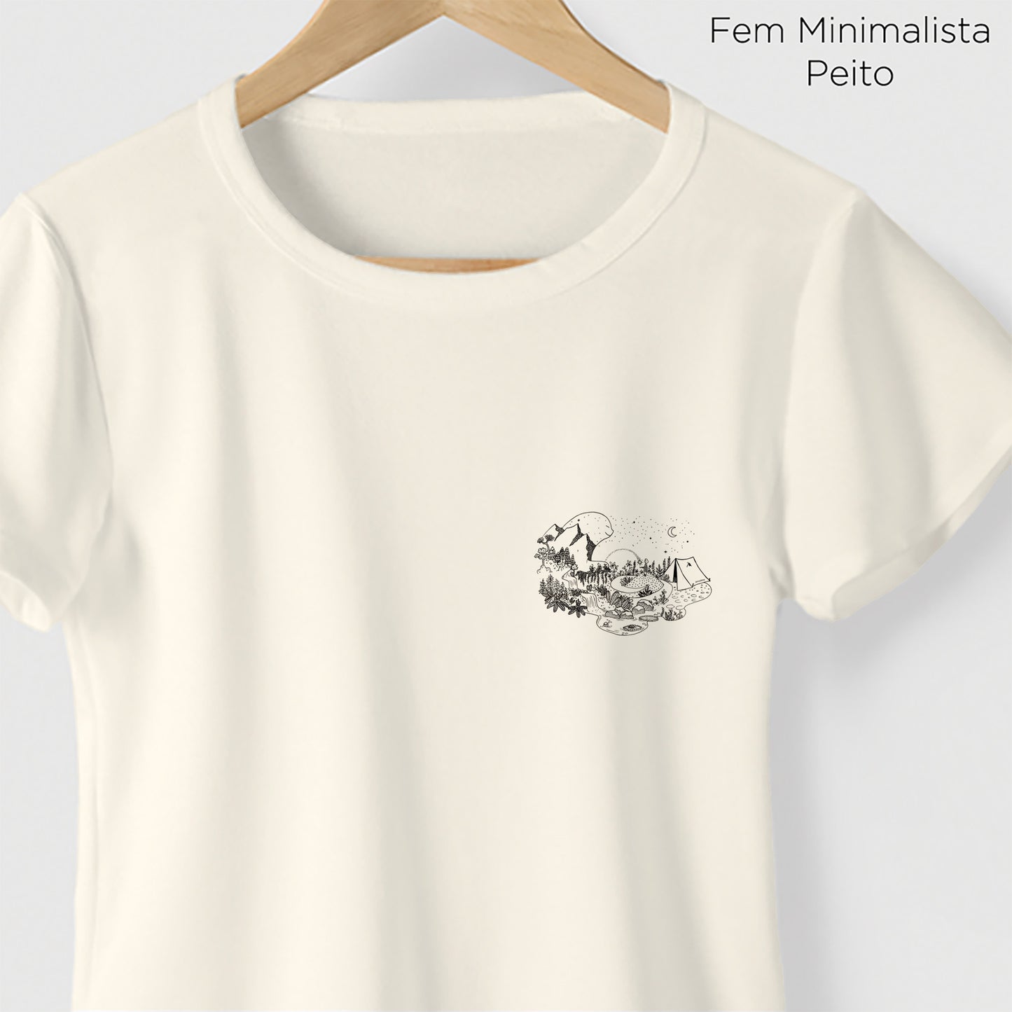 Camiseta Amazônia GUARDIÃO DA FLORESTA - OFF WHITE - cód 2157