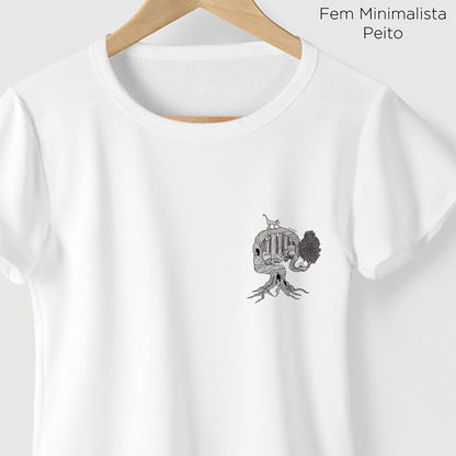 Camiseta Amazônia UMA ÁRVORE MIL VIDAS - BRANCO - cód 2158