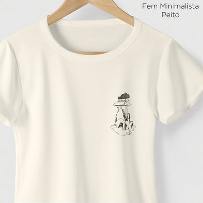 Camiseta Amazônia CASINHA NAS ALTURAS - OFF WHITE - cód 2159