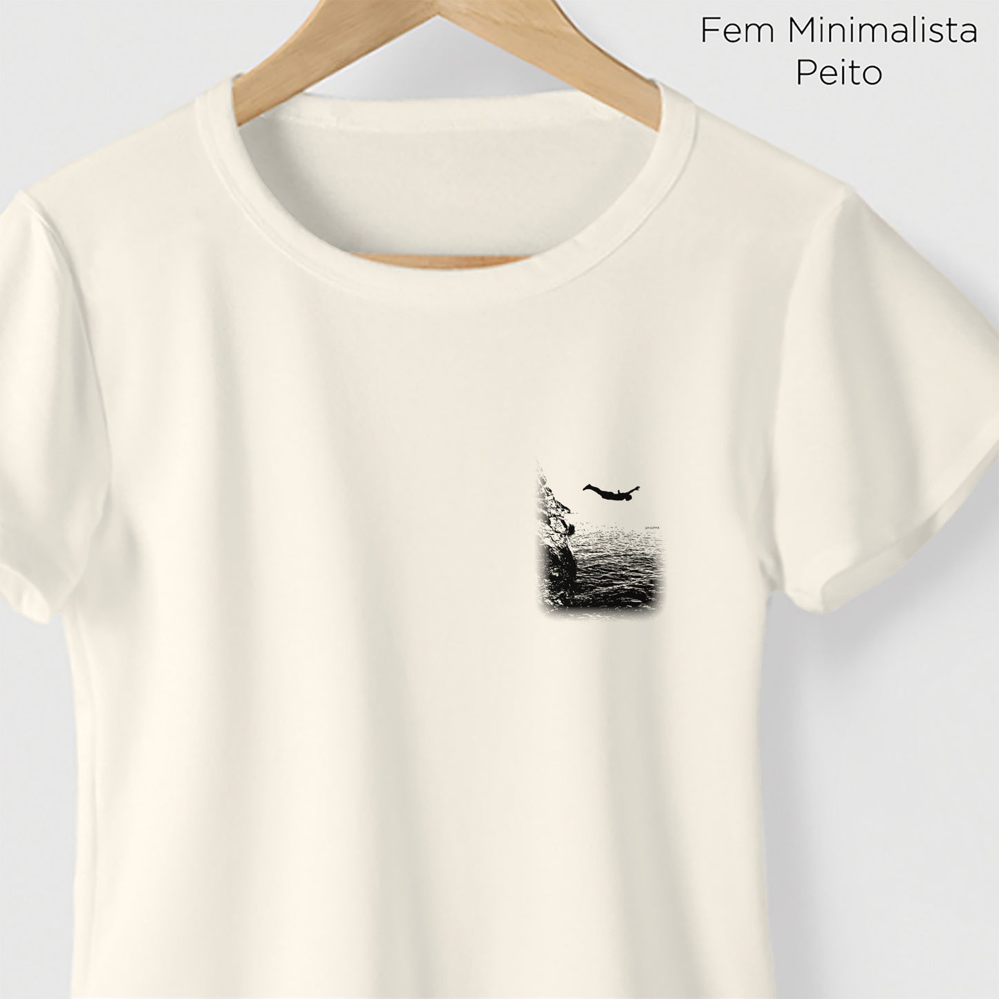 Camiseta Amazônia CLIFF DIVING - OFF WHITE - cód 2198