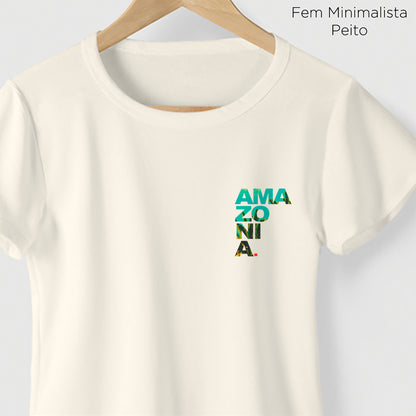 Camiseta Amazônia ESCRITO AMAZÔNIA – OFF WHITE - cód 2208